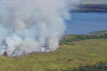 Incendio en Isla Zapallo