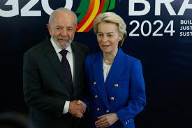 Lula da Silva la presidenta de la Comisión Europea