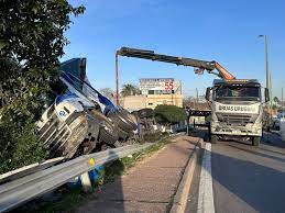 camionero que volcó